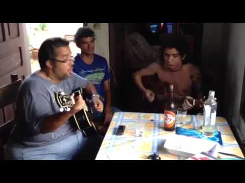 Mais uma da cantoria na folga: eu e meu irmao