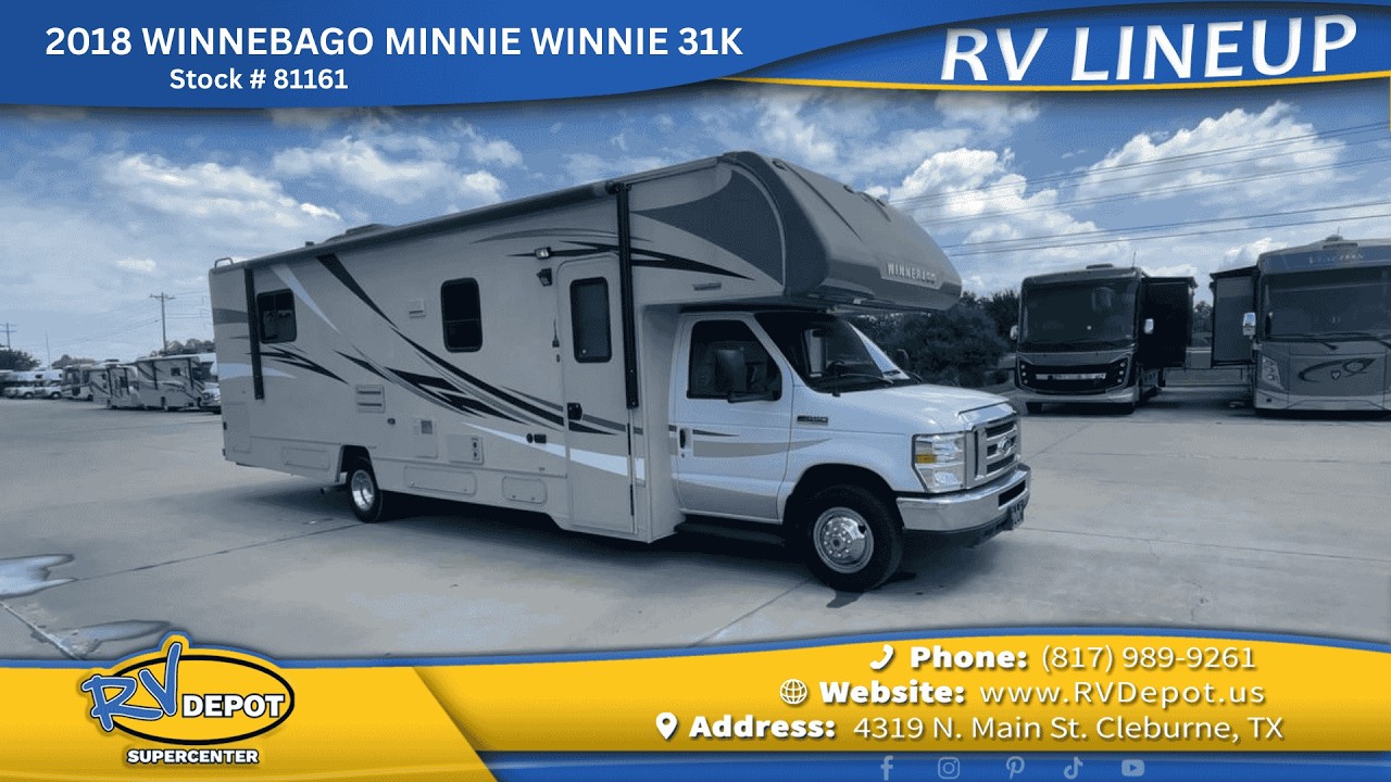 A photo of this 2018 Winnebago MINNIE WINNIE 31K