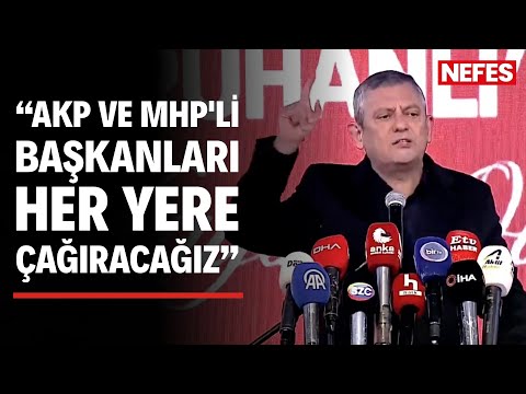 Özgür Özel: Let the polarization end, we will invite AKP and MHP mayors everywhere.