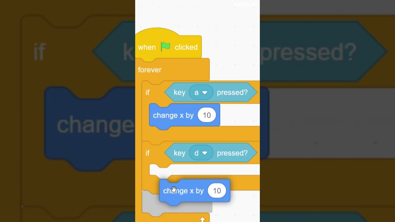 Jumping in Scratch #shorts