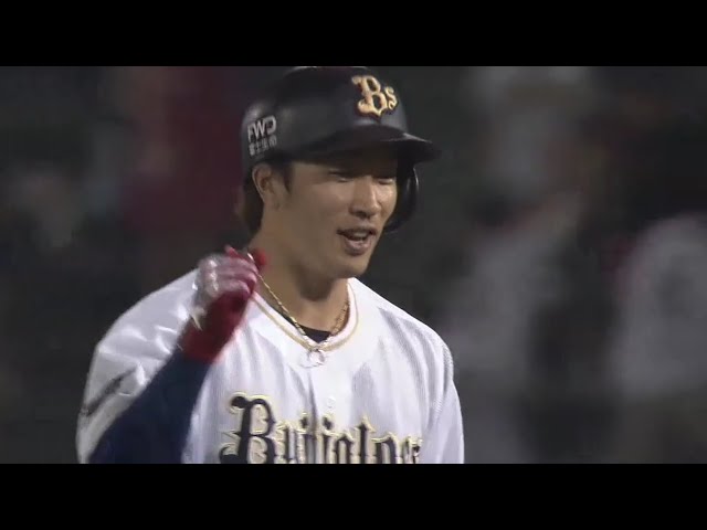 【8回裏】バファローズ・安達 笑顔とガッツポーズの勝ち越しタイムリー!! 2018/9/5 Bs-E