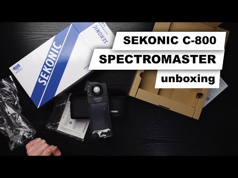 Sekonic C-800 Spectromaster Spektrometer unboxing [deutsch]