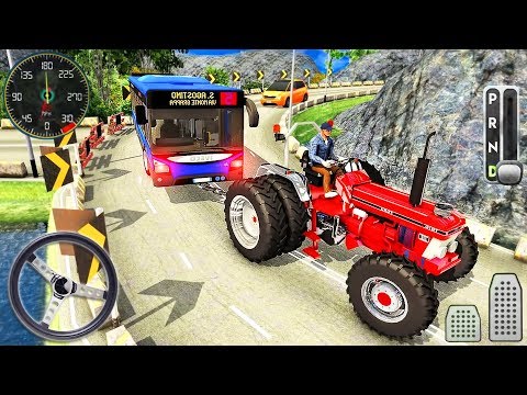 Offroad Towing Chained Tractor Bus 2019 - Rescue Vechies Simulator - Android GamePlay