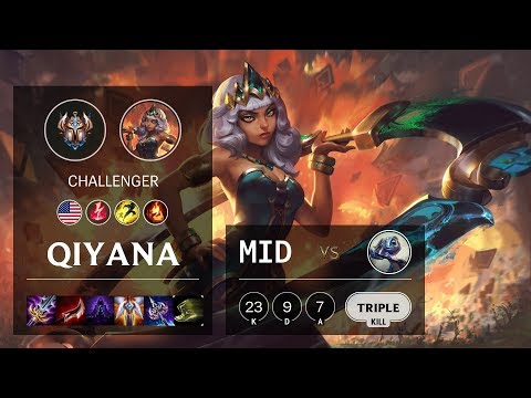 Qiyana Mid vs Fizz - NA Challenger Patch 10.8