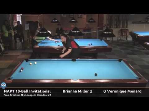 Briana Miller vs Veronique Menard - NAPT Inaugural 10-Ball Invitational
