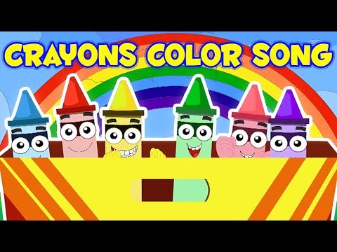 pastelli canzone colori | raccolta di filastrocche | canzoni in età prescolare | Crayons Colors Song
