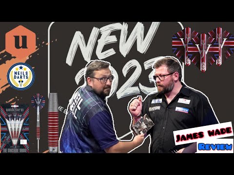 THE MACHINE JAMES WADE 90% TUNGSTEN STEEL TIP DARTS BY UNICORN Red Ring 2023 Launch