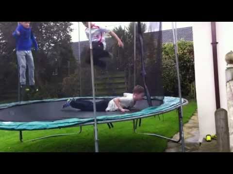 Funny trampoline fails