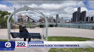Ford Fireworks bring Americans and Canadians together amid political tension
