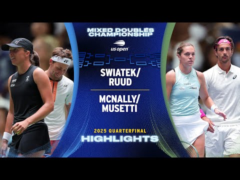 Ruud/Swiatek vs. Musetti/McNally Highlights | 2025 US Open Quarterfinal