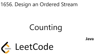YouTube video 'LeetCode 1656 | Design an Ordered Stream | Design | Java'