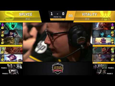 SPY vs VIT, Game 2   EU LCS 2017 Summer    Splyce vs Vitality G21