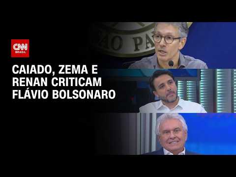 Eleições 2026: Caiado, Zema e Renan Santos criticam Flávio Bolsonaro | HORA H