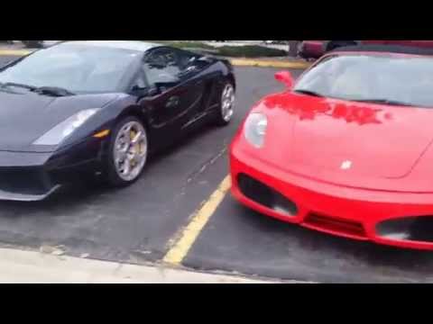 Ferrari F430 Spider and Lamborghini Gallardo in Denver