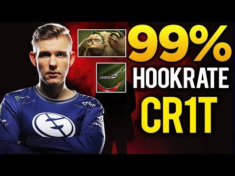 EG vs FNATIC - Cr1t IMBA Pudge 99% Hookrate - CRAZY EPIC Gameplay The International Dota 2 #TI8