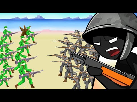 Leading a WW2 Stickman Siege vs IMPOSSIBLE BASE! - YouTube