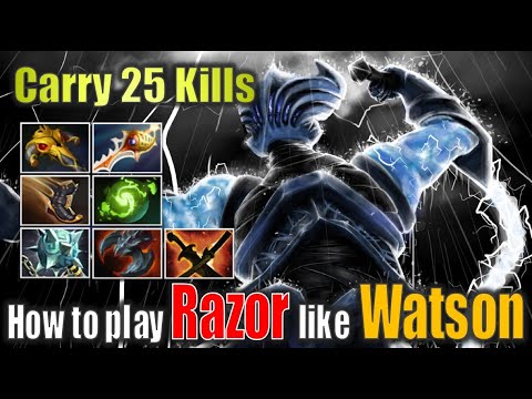The Electrifying Menace! How to play Razor like Watson with 25 Kills Dota 2 Gameplay UHD 4K