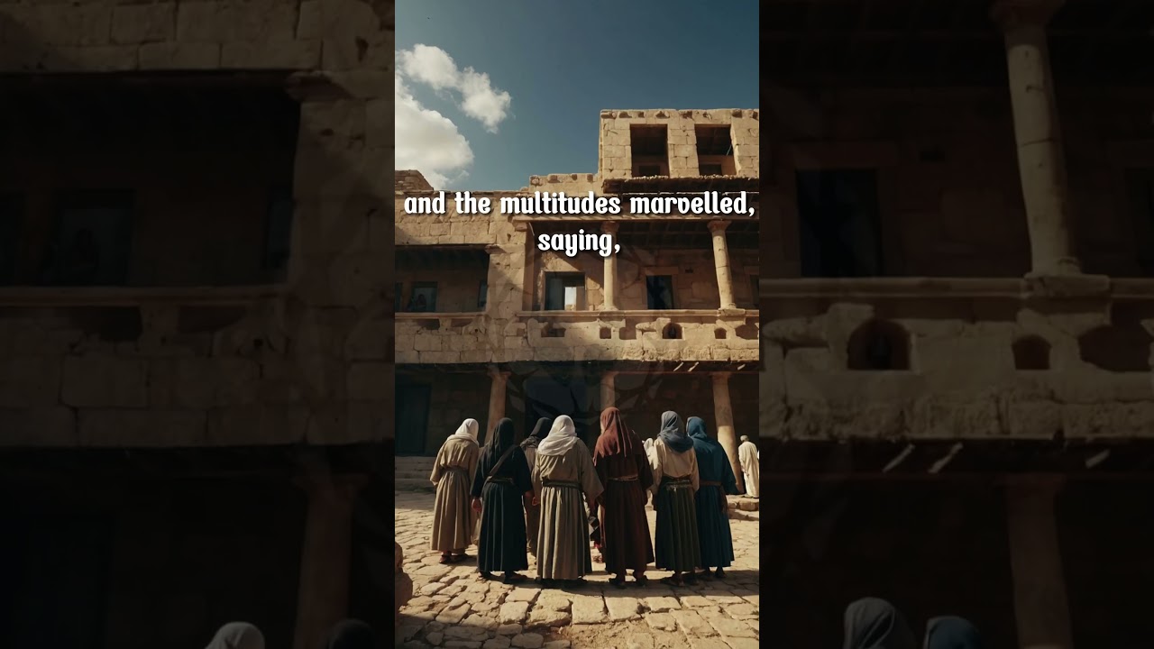 Matthew 9: 32-34 “As they went out, behold, they brought to him a dumb man ...”