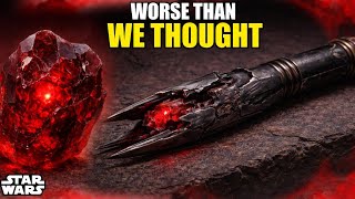 We FINALLY Understand The EVIL of Red Lightsaber Crystals 