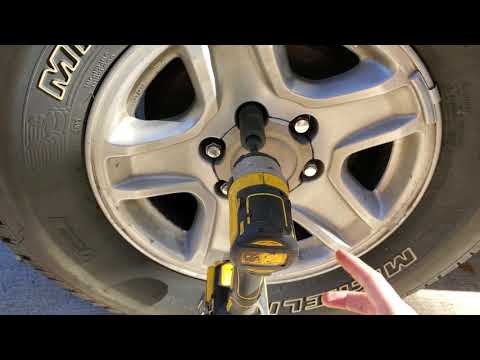 Dewalt DCF887 1/4" Impact Driver Lug Nut Test