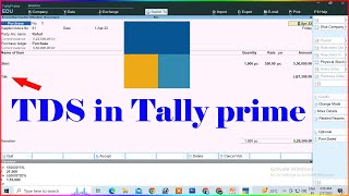 tds in tally prime | tds entry in tally prime | tally prime | tds auto calculation in tally prime |