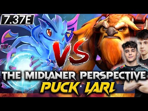 Larl Puck Team Spirit vs Nisha Earthshaker Team Liquid Midlaner ESL One Bangkok 2024 dota2 #larl