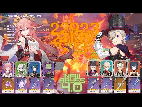 New Abyss 4.0 / C0 Yae miko Hyperbloom & C0 Lyney Mono pyro / Genshin impact
