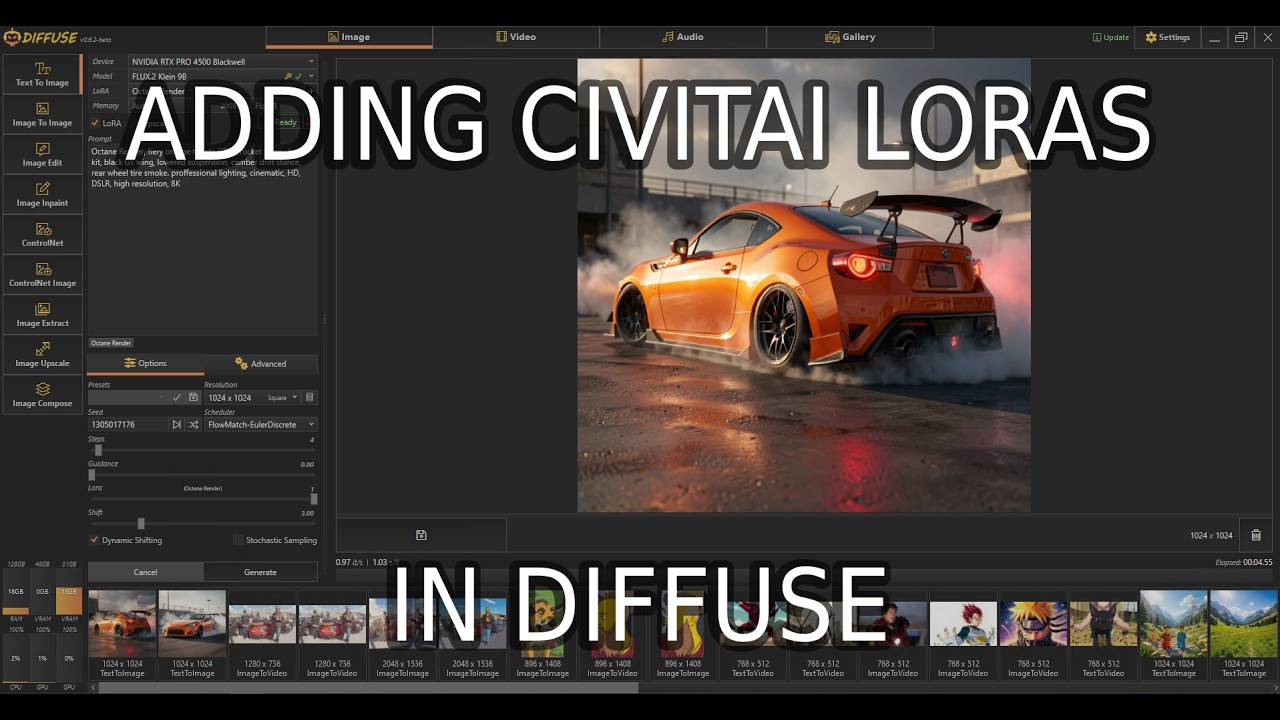 [HowTo] Diffuse Adding CivitAI LORAs