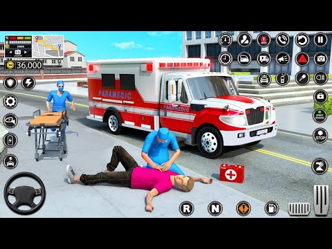 Emergency Ambulance Simulator  / City Ambulance Rescue Driving Gameplay / Android Gameplay
