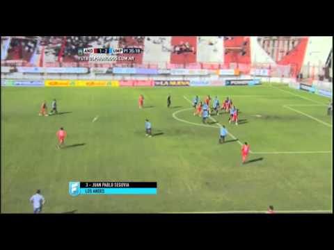 Gol de Segovia. Los Andes 1 - Unión 2. Fecha 13. Primera B Nacional 2015. FPT.