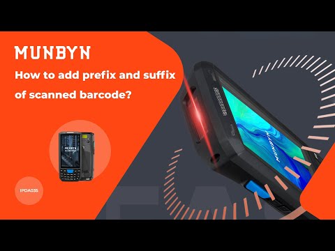 MUNBYN How to add prefix and suffix of scanned barcode?