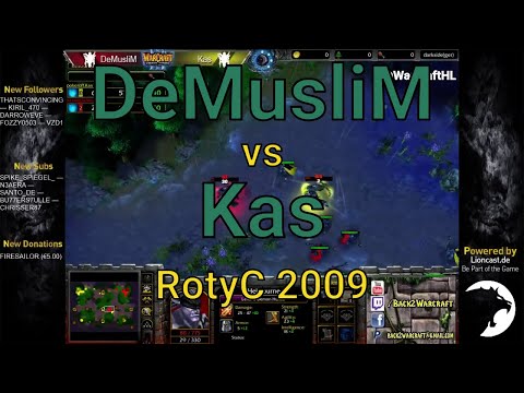 Warcraft 3: DeMusliM [NE] vs Kas [NE] - RotyC 2009 | Historical Highlights
