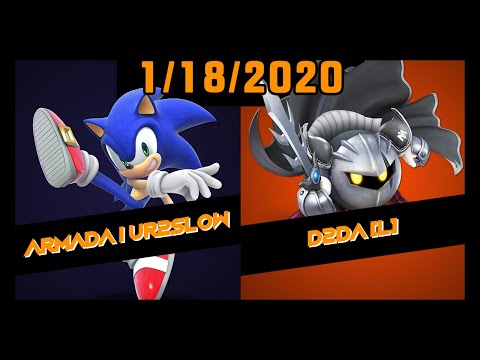 ECG Weekly 1/18/2020 - Grand Finals Set 1 - Armada | UR2SLOW(Sonic) Vs. D2da(Metaknight) - SSBU