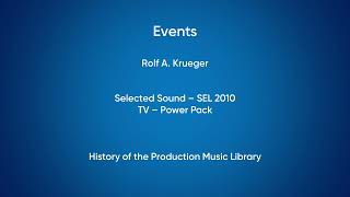 Events - Rolf Krueger | Selected Sound (SEL 2010) [Full Track] - HOTPML #811 