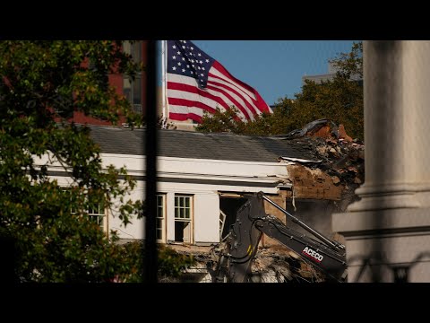Video | WATCH LIVE: Trump administration demolishing White House wing