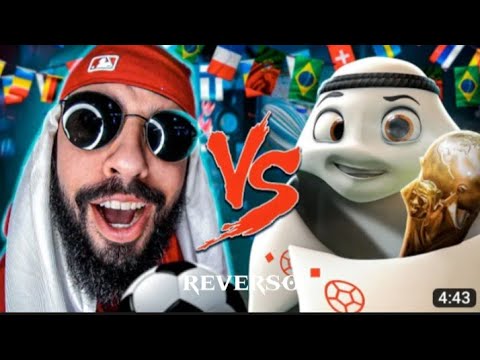 Reverso: mascote  catar 2022  (La'eeb) vs, Mussoumano - batalha de Rap (copa do mundo)
