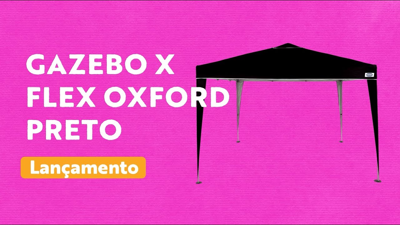 Gazebo X-Flex Oxford com Silvercoating Azul 3m x 3m