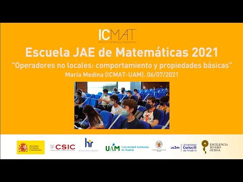 Escuela JAE de Matemáticas 2021 - María Medina (06/07/2021)