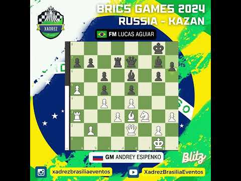 Brics Games 2024 [Team Blitz] - (FM) Lucas Aguiar vs (GM) Andrey Esipenko
