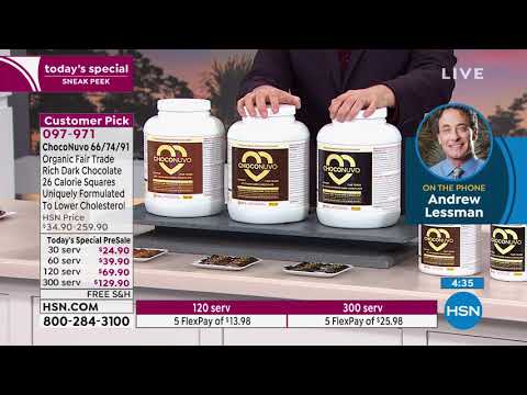 ChocoNuvo 66% Cacao Dark Chocolate  30 Servings