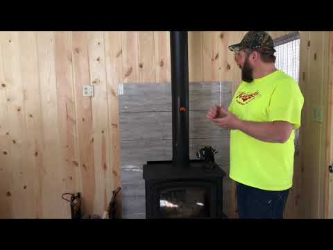 Fire Proofing Behind The Woodstove #karlsoffthegrid #howtotileawall #woodstove