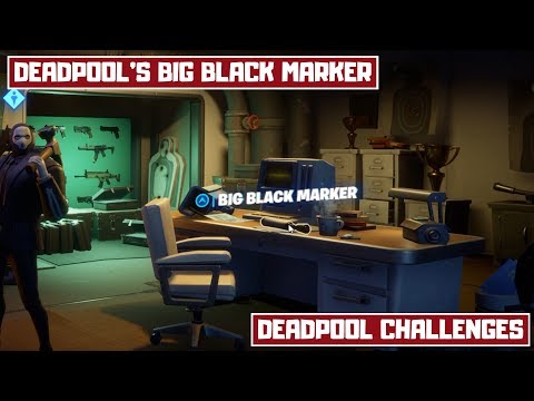 Find Deadpool’s Big Black Marker! Big Black Marker Location! - Deadpool Challenges Week 6