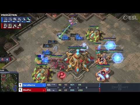 Starcraft 2 Romania  HeroMarine Vs. MaxPax Mach 3