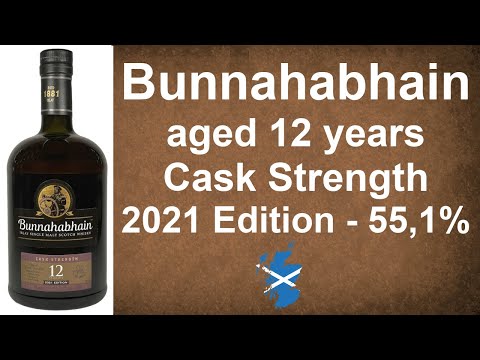 Bunnahabhain aged 12 years Cask Strength 2021 Edition with 55,1% Single Malt Review by WhiskyJason
