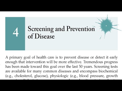 4 Internal Medicine - Chapter 4: Screening and Prevention of Disease -