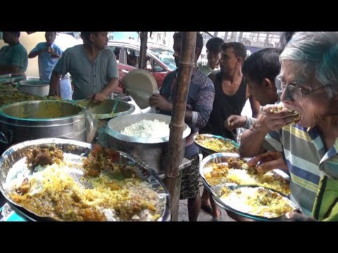 World Record Cheap Food | Rice with 8 Types of Veg Curry 27 rs Only | Kolkata Street Food