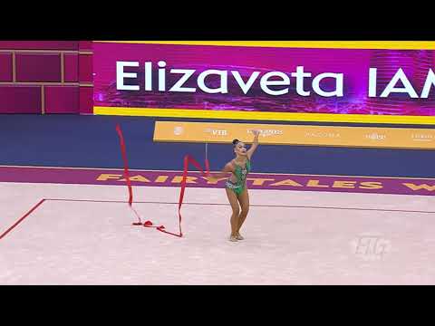 2019 Rhythmic Worlds, Baku (AZE) – Elizaveta IAMPOLSKAIA (MDA), qualifications Ribbon