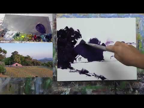 Learn To Paint TV E100 - "Afternoon Light" Oil Painting Landscape For Beginners