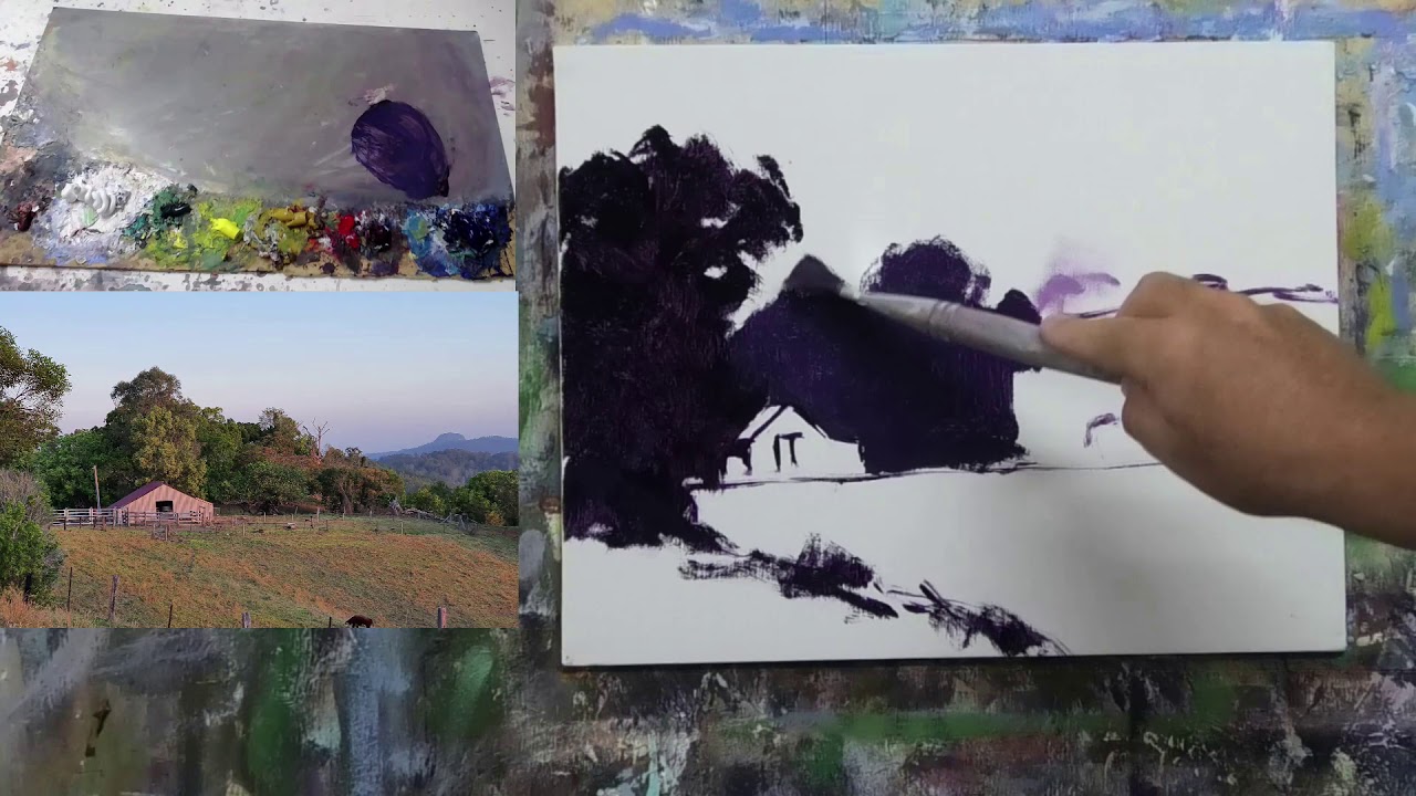 Learn To Paint TV E100 - "Afternoon Light" Oil Painting Landscape For Beginners