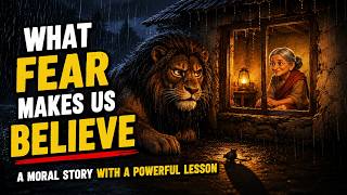 The Lion Was Strong… But Fear Fooled Him | A Moral Story With a Powerful Lesson